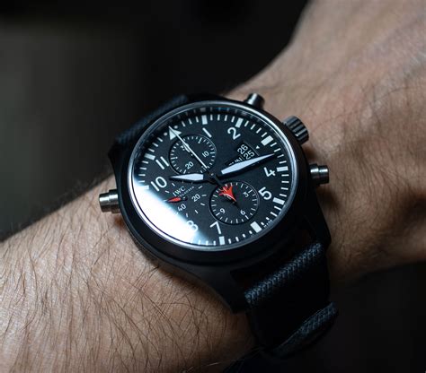 iwc top gun double chronograph review|iwc pilot top gun price.